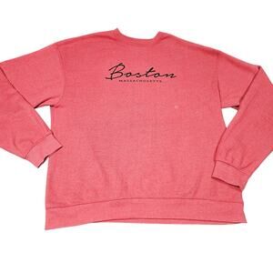 Bay State Gear Boston Massachusetts Sweatshirt 2XL Red Pullover Crewneck Casual